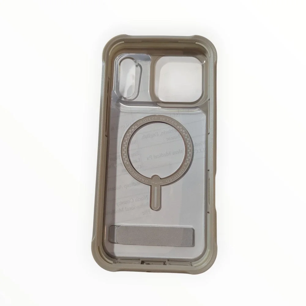 X2-O ZAGG Rainier Ultimate Protection Kickstand Case iPhone 17 Pro Max Sandstone